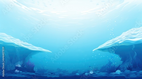 design template for under the blue sea