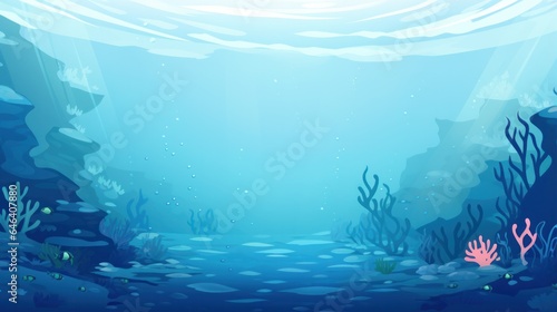 design template for under the blue sea