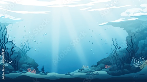 design template for under the blue sea