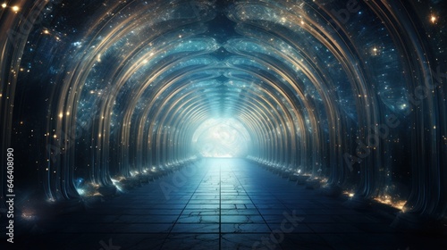 Time warp design and time travel tunnel wallpaper