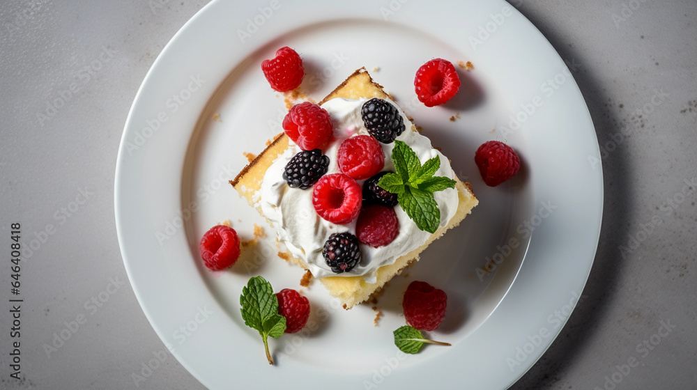 Tres leches cake, Mexico and Latin America traditional food Tres leches cake, Mexico and Latin America traditional food