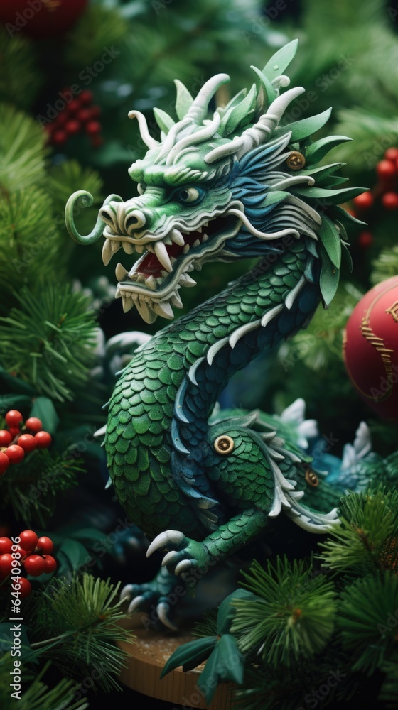 A statue of a dragon on a table A statue of a dragon on a table
