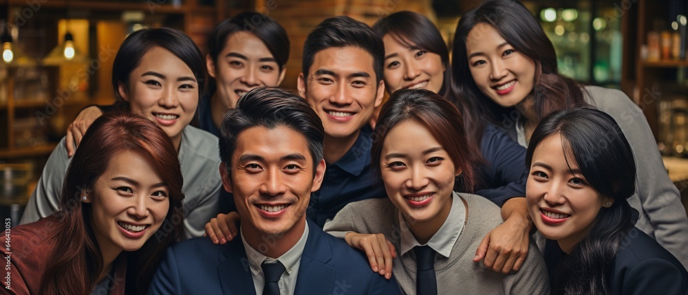 group of Asian and people of colour in business attire. group of Asian and people of colour in business attire.