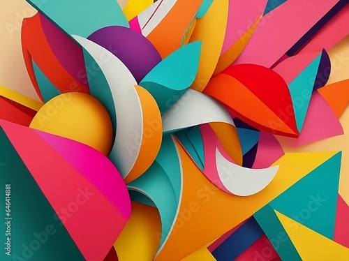 Graphic mix color art 