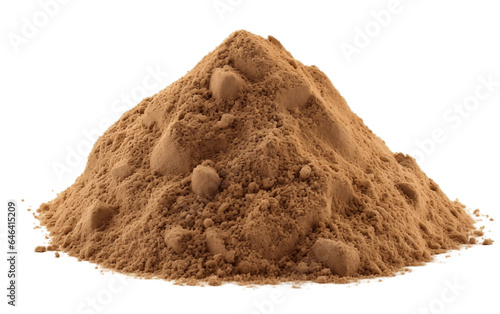 Pile of Fine Sand Isolated on a Transparent Background PNG. Generative AI