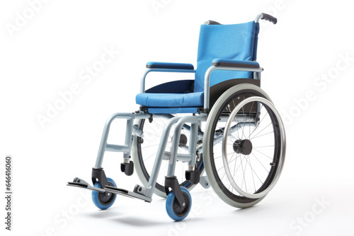 isolated image of a wheelchair underscores its significance as a reliable tool for individuals with physical impairments  promoting independence and movement.