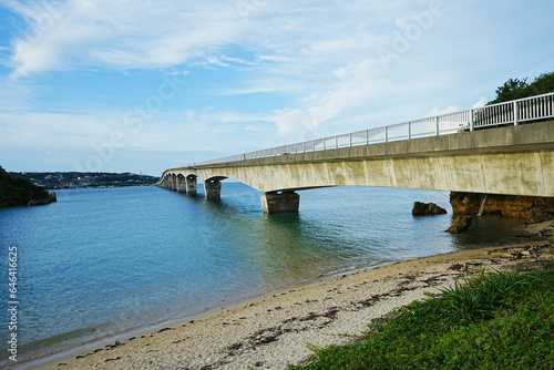 Wallpaper Mural Kouri Bridge with beautiful blue ocean in Kouri Island, Okinawa, Japan - 日本 沖縄 古宇利島 古宇利大橋
 Torontodigital.ca