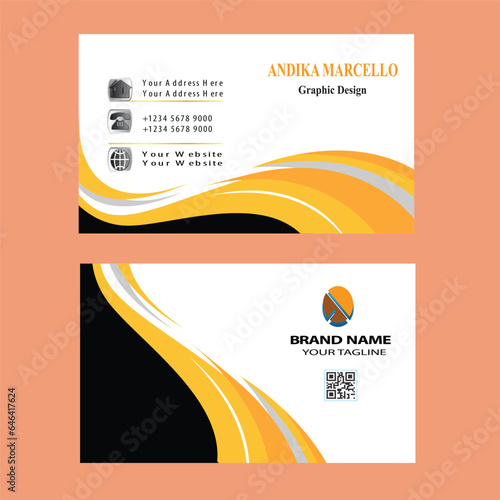 modern business card template vector design