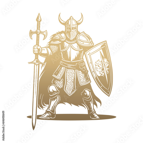 Viking  logo design vector icon