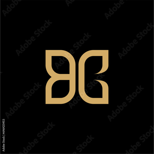 BC Letter Initial Logo Design Template Vector Illustration