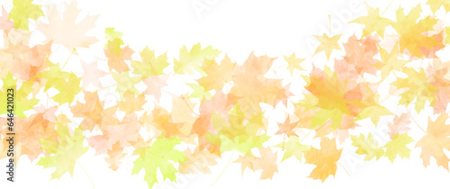 Autumn vector watercolor maple leaves on white background. Fall foliage. Hand drawn fall wallpaper design for cards, flyer, poster, cover, invitation cards, prints. Back to school. Autumn illustration