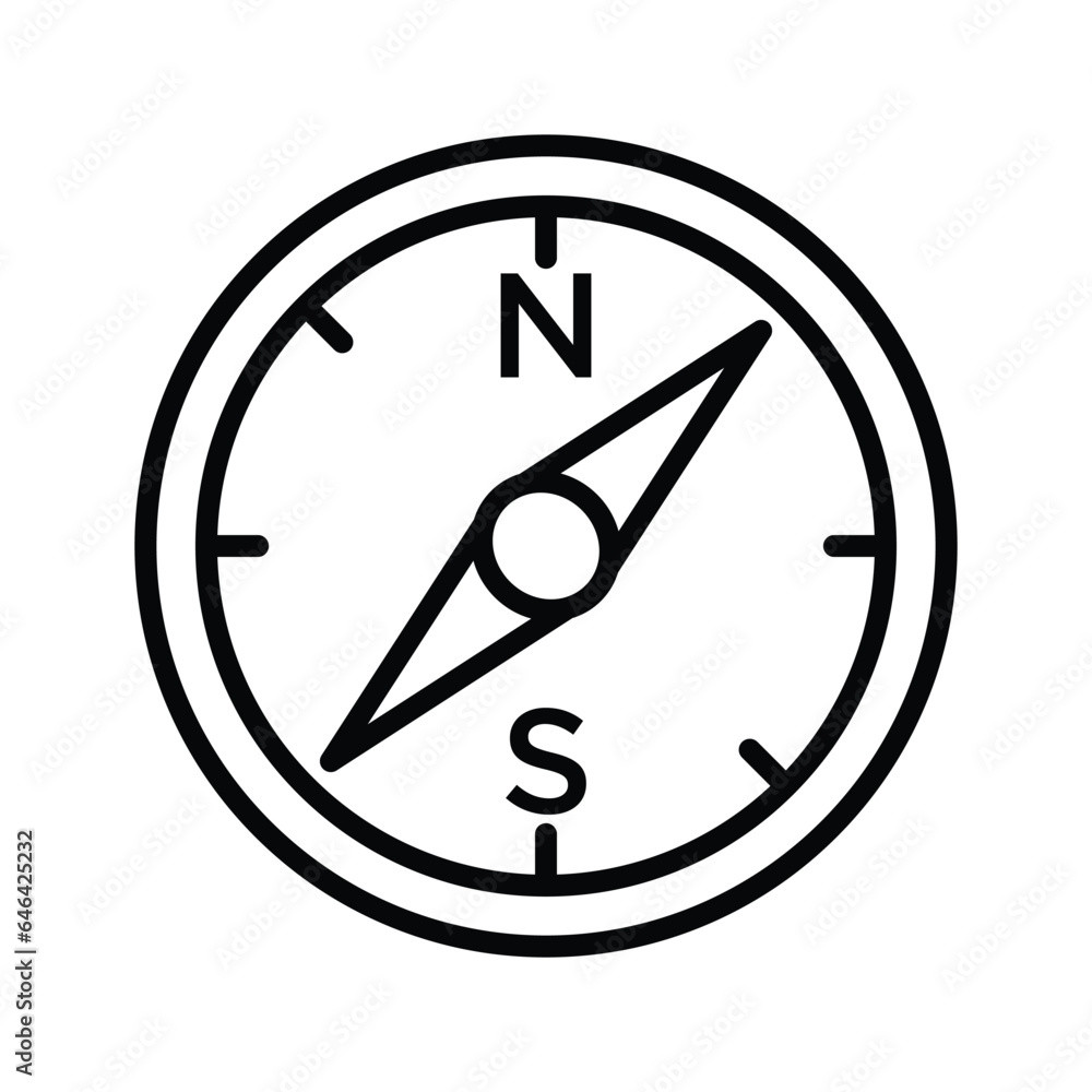 Compass icon vector on trendy design Compass icon vector on trendy design