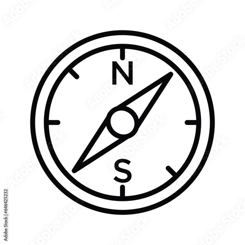 Compass icon vector on trendy design