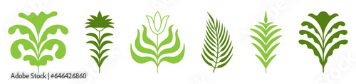 Vector logo design templates, elements, organic, eco and bio stickers and badges, ecology and recycle concepts, nature and environment, tree and leave