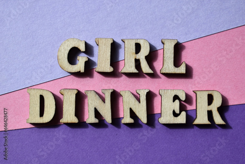 Girl Dinner, phrase as banner headline