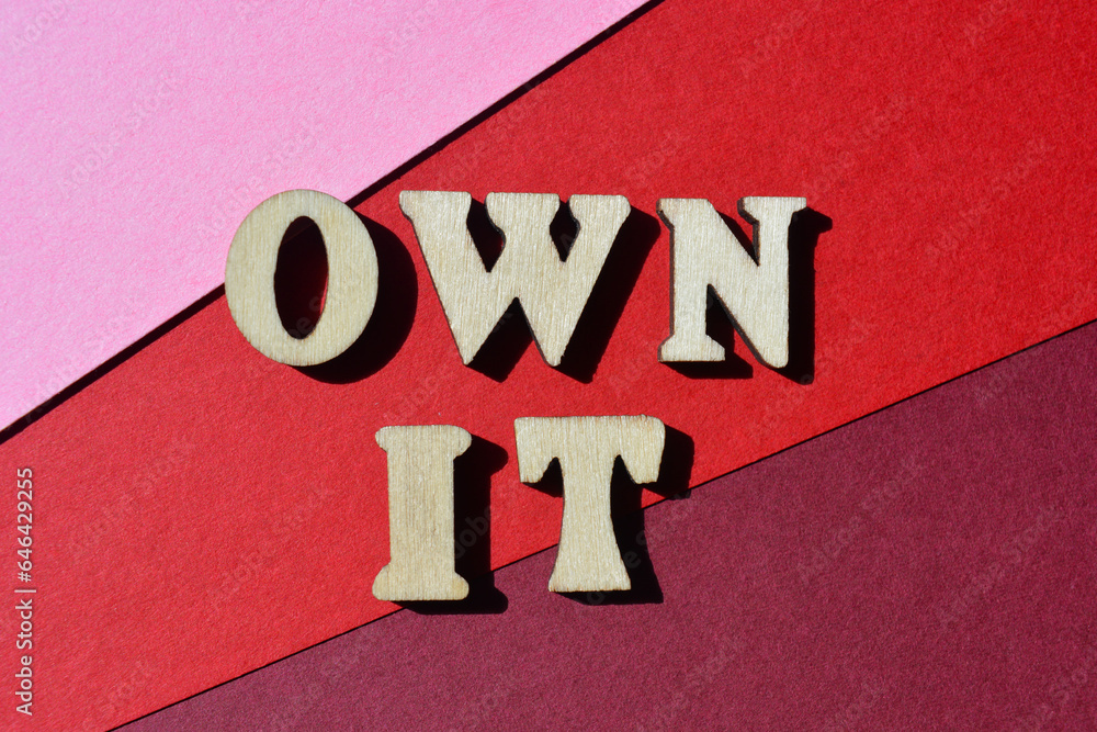Own It, phrase as banner headline