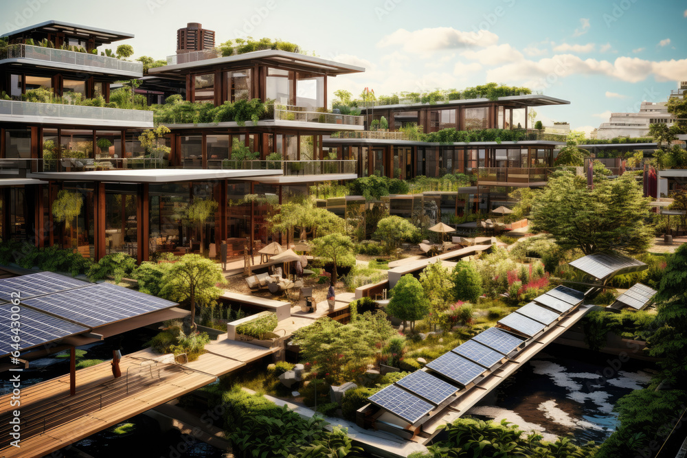 Urban Oasis - Generative AI illustrations Urban Oasis - Generative AI illustrations