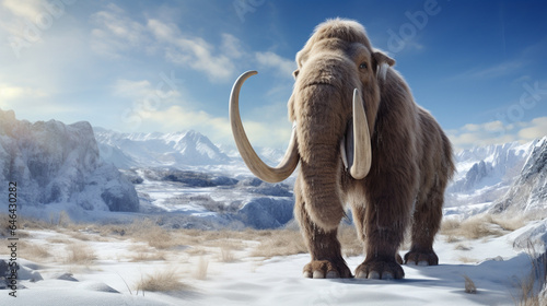 Mammoth, an ancient animal that lived in the Ice Age. © Gun