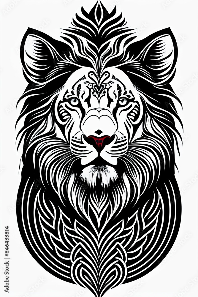 Obraz premium LION HEAD VECTOR