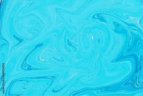 Liquid blue marble design abstract painting background with splash texture.