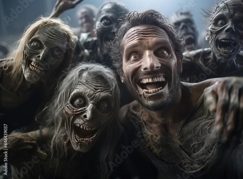 A group of zombies © cherezoff