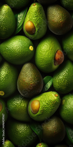 close upavocado with water droplets on it, Generative AI