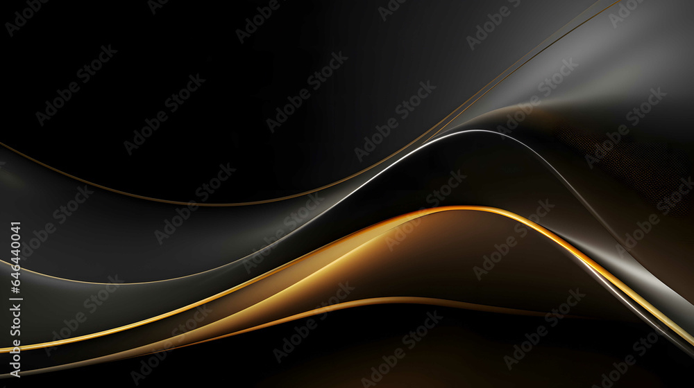Obraz premium black and gold luxury background