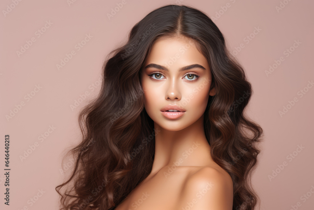 Magnetic Young Woman Model On A Pastel Background . Сoncept Magnetic Beauty, Young Models, Pastel Background, Attitude Confidence Magnetic Young Woman Model On A Pastel Background . Сoncept Magnetic Beauty, Young Models, Pastel Background, Attitude Confidence