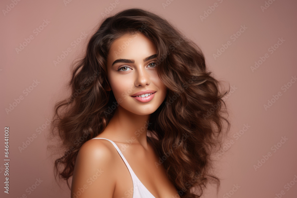 Radiant Young Woman Model Natural Background . Сoncept Radiant Confidence, Stylized Photo Shoots, Natural Backgrounds, Empowerment Through Beauty. Сoncept Radiant Youth, Model Confidence