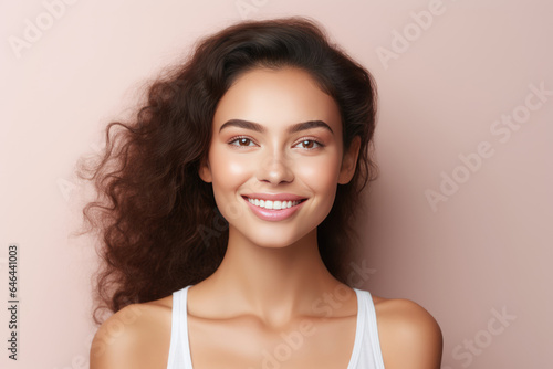 Radiant Young Woman Model Natural Background .   oncept Radiant Selfconfidence  Natural Background Styling  Young Woman Modeling Tips  Highlighting Your Best Features.   oncept