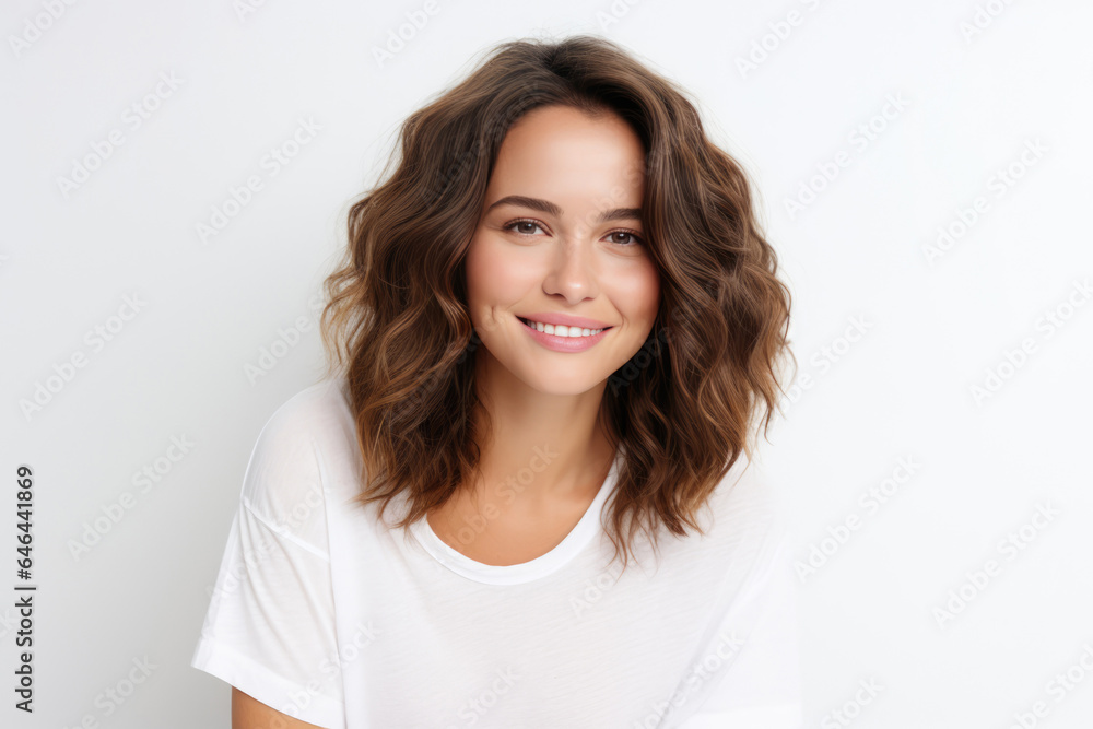 A Woman With A Smile On Her Face. Сoncept Health Benefits Of Smiling, The Power Of Positive Thinking, Women Empowerment, The Joys Of Selflove A Woman With A Smile On Her Face. Сoncept Health Benefits Of Smiling, The Power Of Positive Thinking, Women Empowerment, The Joys Of Selflove