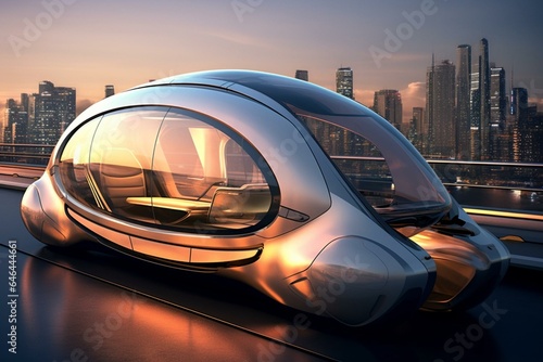 Innovative, sleek, futuristic transportation. Generative AI
