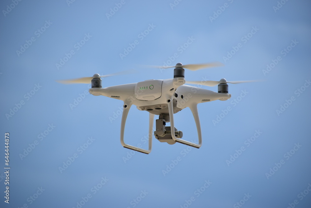 Drone flying in the air Drone flying in the air