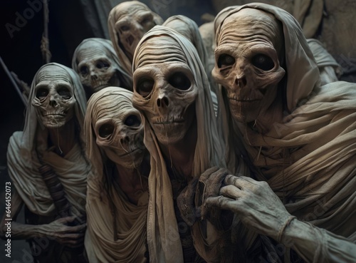 A group of Egyptian mummies © cherezoff