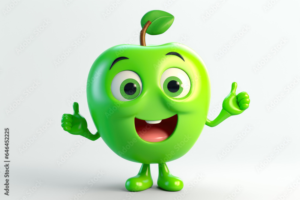 apple cartoon character apple cartoon character