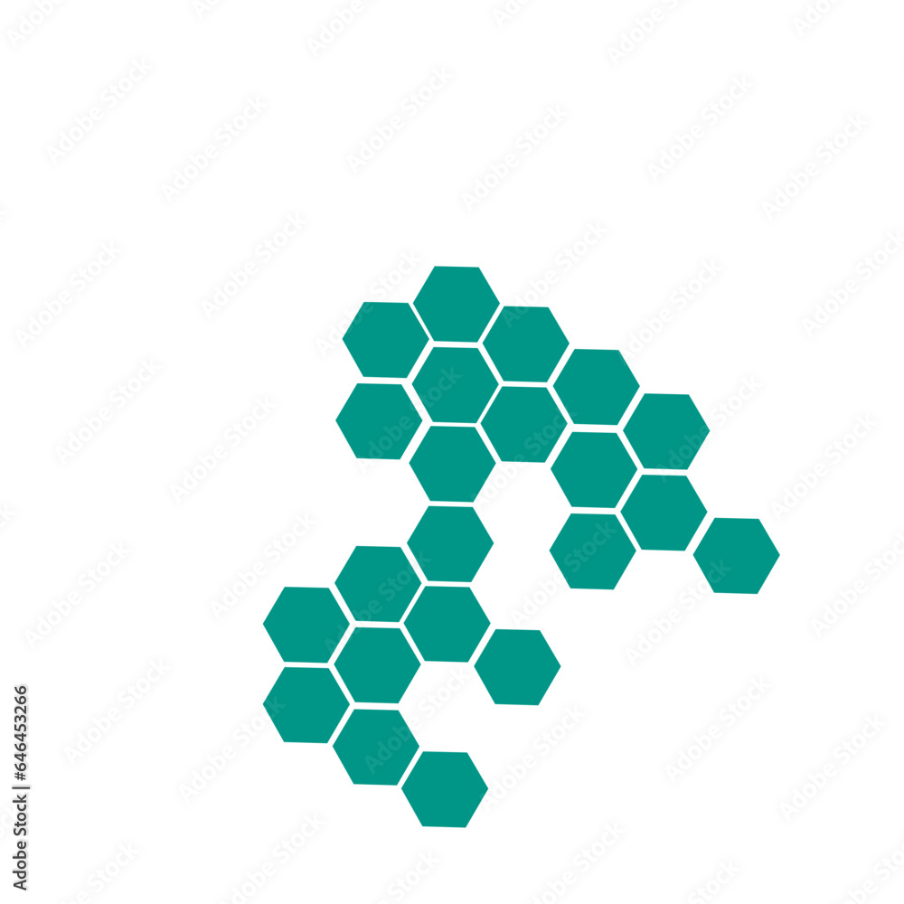 Abstract Green Hexagonal Pattern Abstract Green Hexagonal Pattern