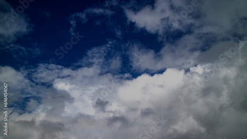 Fototapeta Naklejka Na Ścianę i Meble -  Photograph of the sky with clouds forming into rain.
