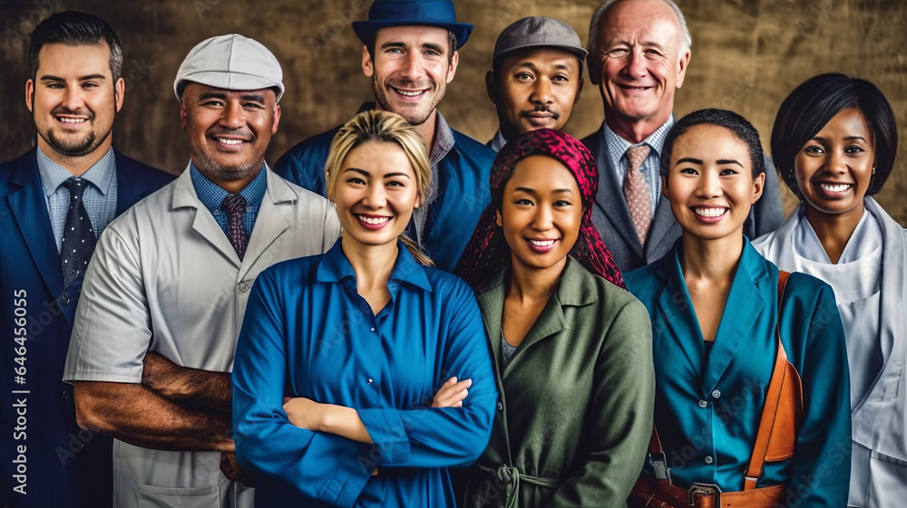 photo of Diverse Multiethnic People with Different Jobs generative ai photo of Diverse Multiethnic People with Different Jobs generative ai