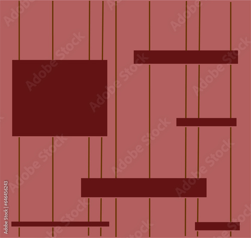 Abstract contour line in colorful color. Modern fashionable pattern.