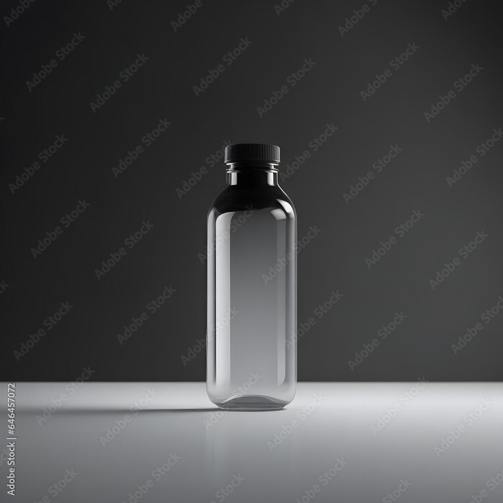 A minimalist composition featuring the translucent white glass water bottle on a clean, white surface with dark lighting, highlighting the sleek design and the protective sleeve. A minimalist composition featuring the translucent white glass water bottle on a clean, white surface with dark lighting, highlighting the sleek design and the protective sleeve.