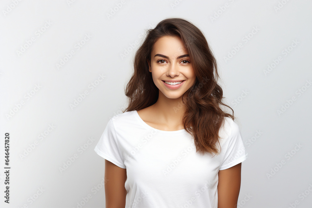 Woman portrait made with Generative AI technology Woman portrait made with Generative AI technology