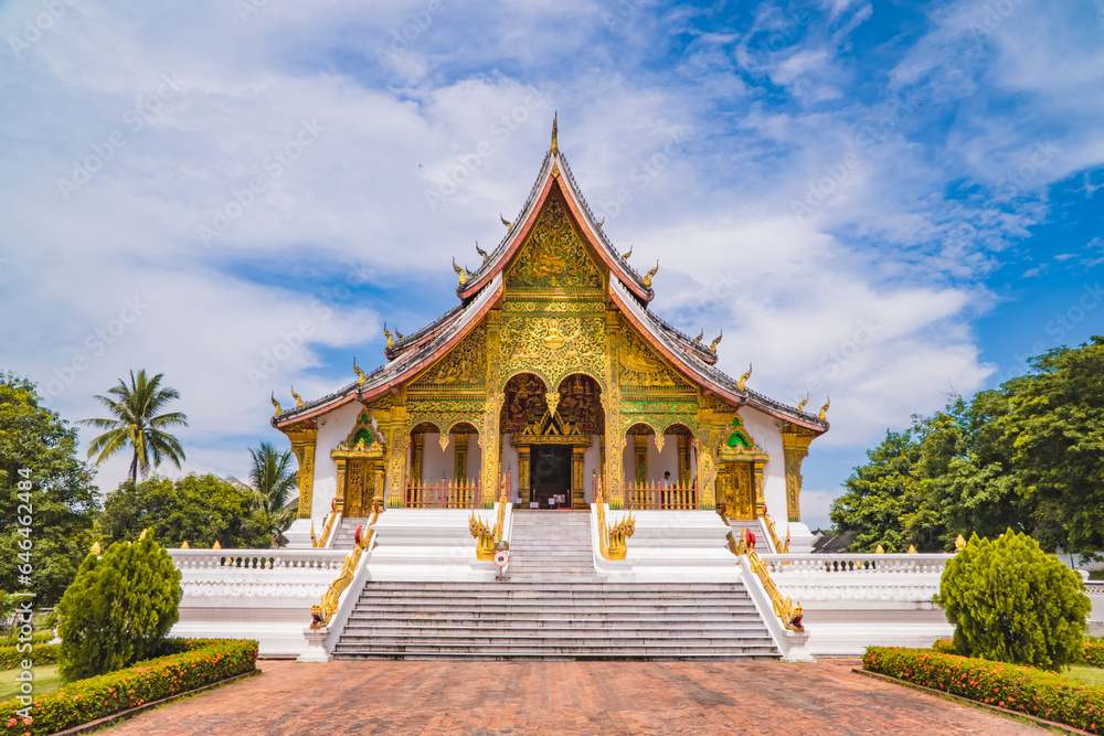 The Temple at Luang Prabang national museum was built by French colonialists between 1904-09 and displays a lovely collection of artifacts reflecting the richness of Lao culture. The Temple at Luang Prabang national museum was built by French colonialists between 1904-09 and displays a lovely collection of artifacts reflecting the richness of Lao culture.