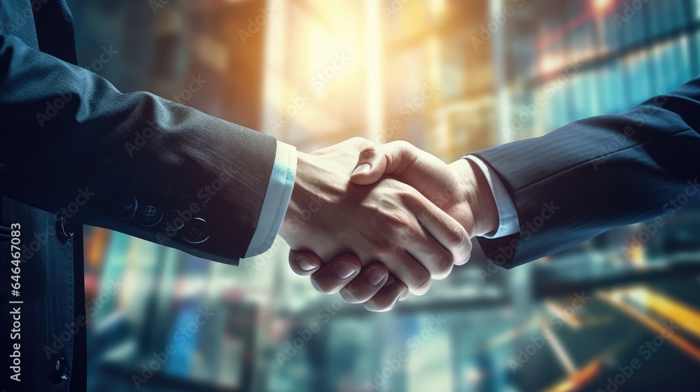 Business handshake, Generative AI