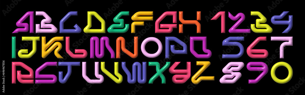 Cyberpunk 3d Alphabet, a cutting-edge sci-fi font featuring neon lettering that captures the essence of techno culture. Ideal for gaming, sports, or any project seeking a bold and futuristic aesthetic Cyberpunk 3d Alphabet, a cutting-edge sci-fi font featuring neon lettering that captures the essence of techno culture. Ideal for gaming, sports, or any project seeking a bold and futuristic aesthetic
