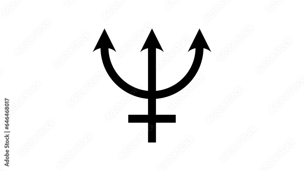 Alchemy Symbol of Neptune