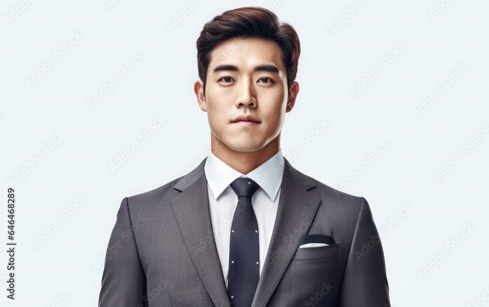 A portrait of businessman isolated on white background A portrait of businessman isolated on white background