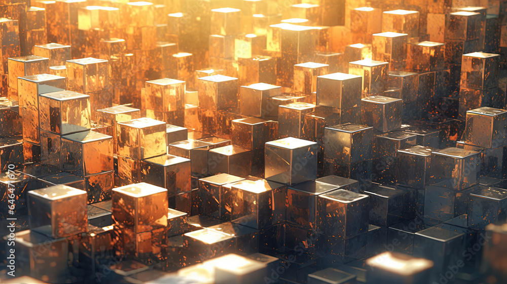 Abstract background with structure of cubes. Colorful cubes texture for technology backdrop. Abstract background with structure of cubes. Colorful cubes texture for technology backdrop.