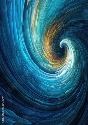 Dynamic swirling patterns and streaks of light, blue and red colors AI Generated