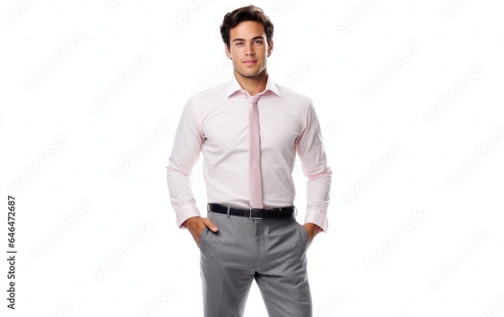 Fototapeta premium Professional businessman isolated on white background