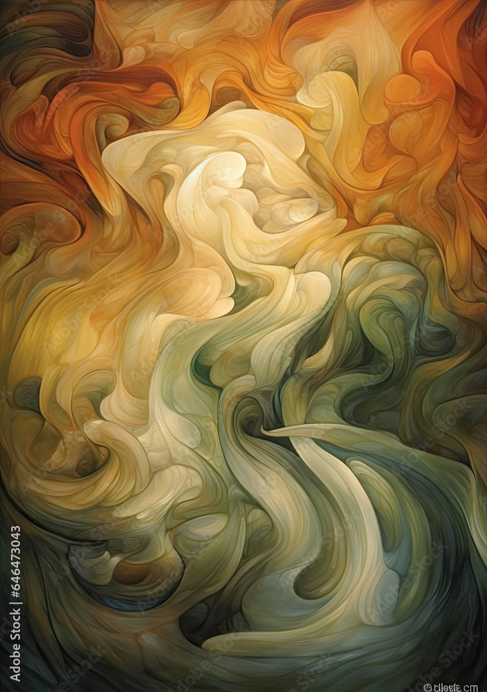 Dynamic swirling patterns and streaks of light, green olive colors AI Generated Dynamic swirling patterns and streaks of light, green olive colors AI Generated